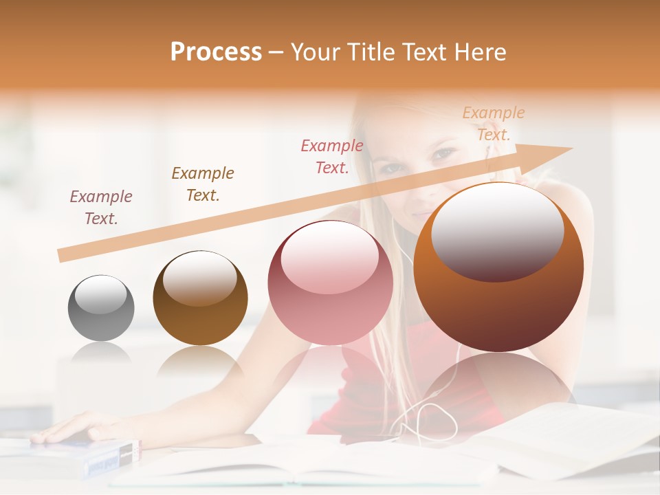 Indoors Young Beauty PowerPoint Template