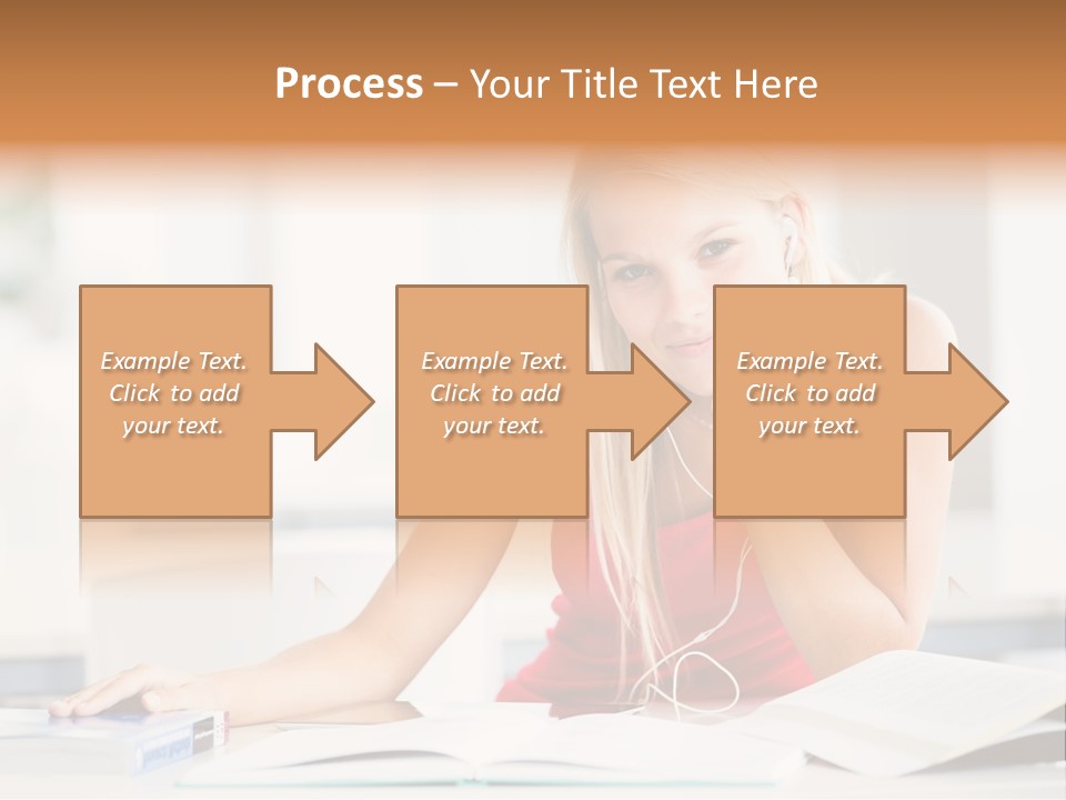Indoors Young Beauty PowerPoint Template