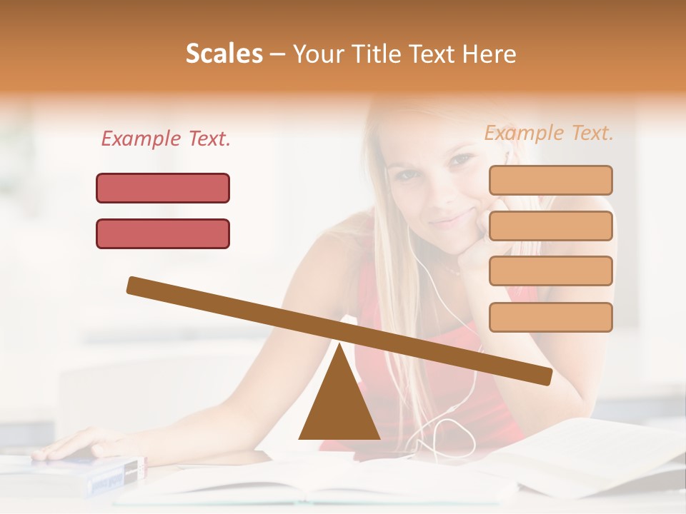 Indoors Young Beauty PowerPoint Template