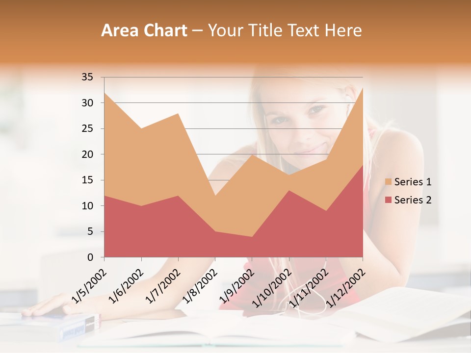 Indoors Young Beauty PowerPoint Template