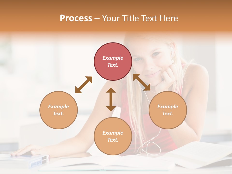 Indoors Young Beauty PowerPoint Template