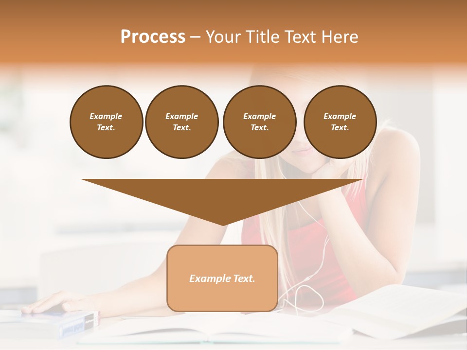 Indoors Young Beauty PowerPoint Template