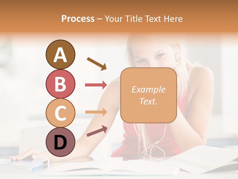 Indoors Young Beauty PowerPoint Template