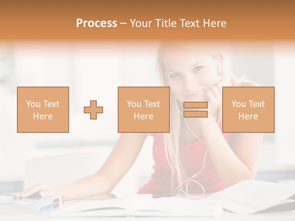 Indoors Young Beauty PowerPoint Template