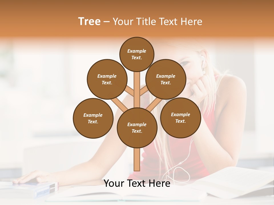 Indoors Young Beauty PowerPoint Template