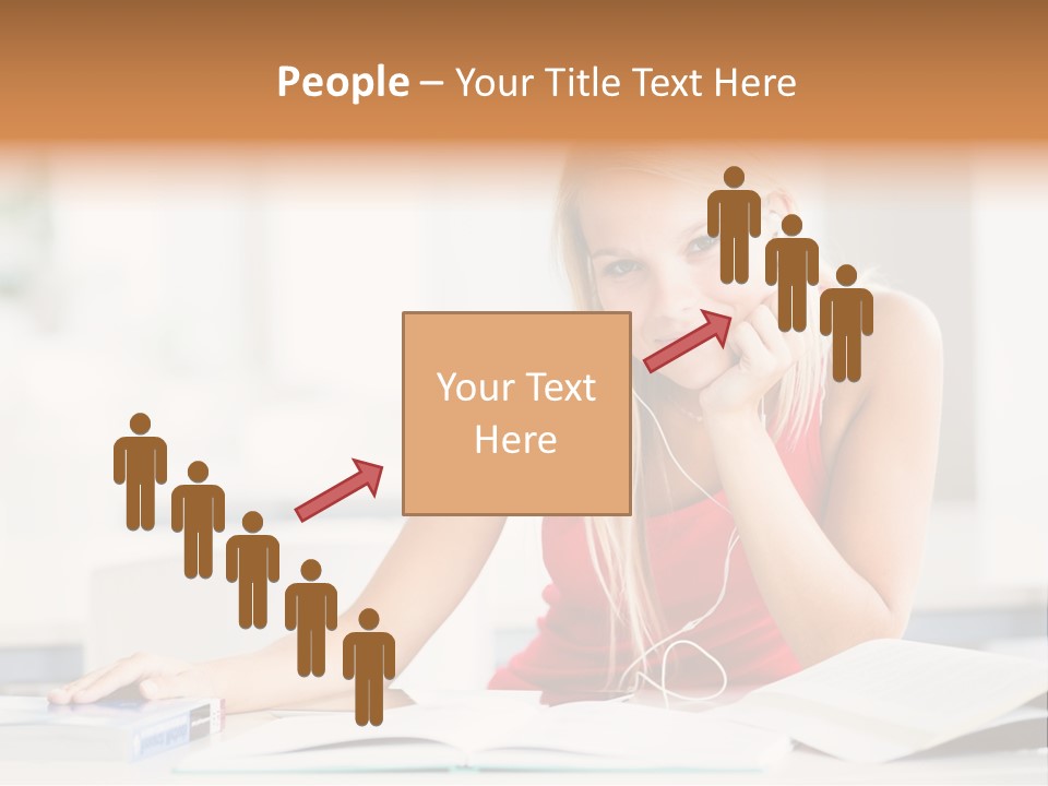 Indoors Young Beauty PowerPoint Template