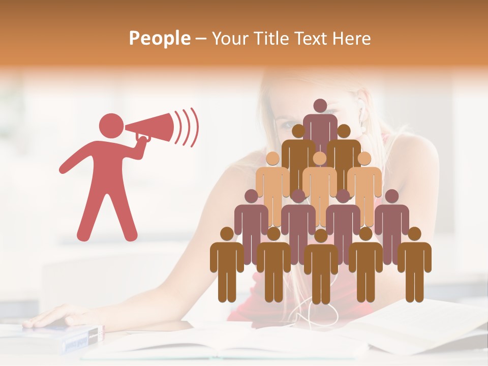 Indoors Young Beauty PowerPoint Template