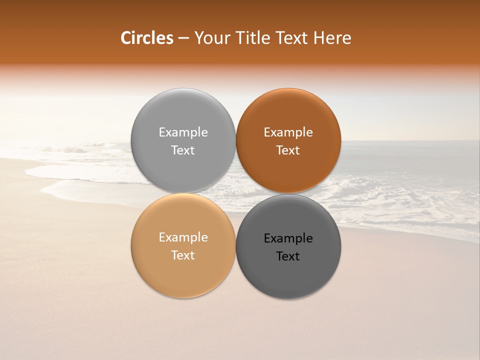 Sand Ocean Tourism PowerPoint Template