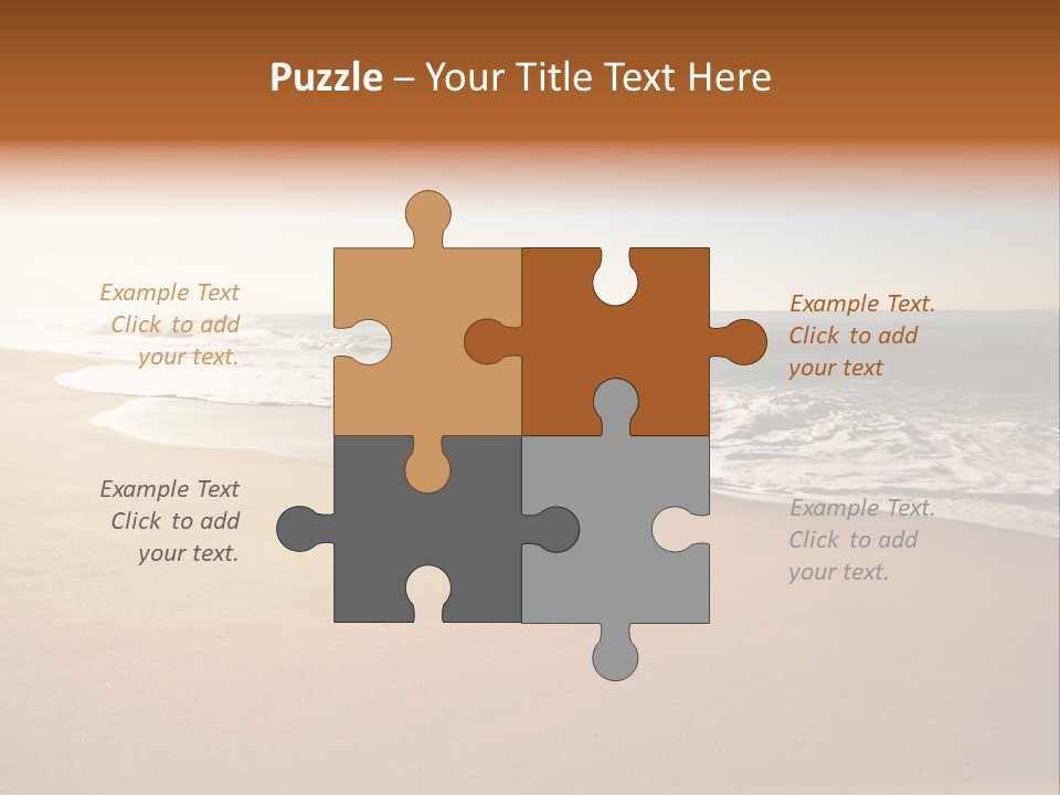 Sand Ocean Tourism PowerPoint Template