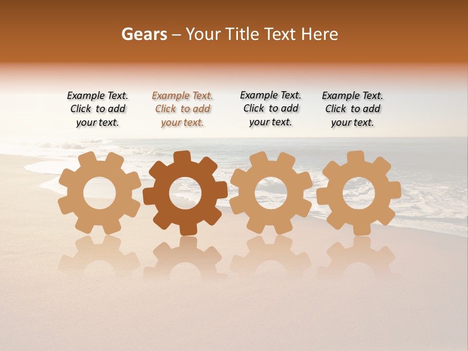 Sand Ocean Tourism PowerPoint Template