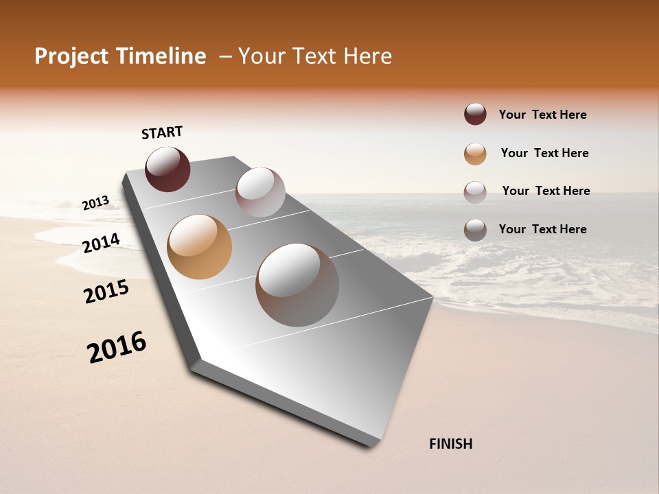 Sand Ocean Tourism PowerPoint Template
