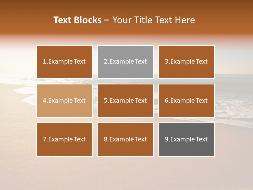 Sand Ocean Tourism PowerPoint Template