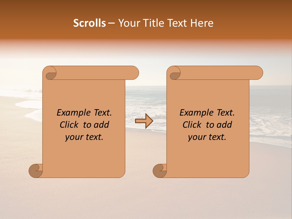 Sand Ocean Tourism PowerPoint Template