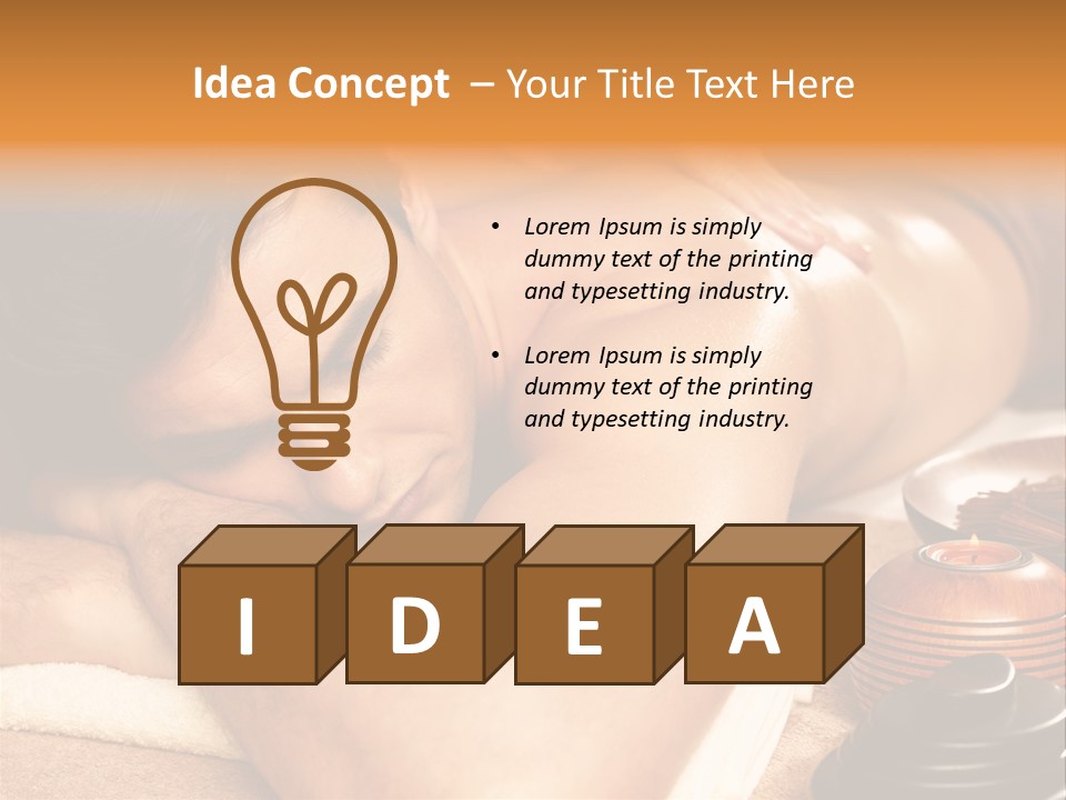 Attractive Beauty Young PowerPoint Template