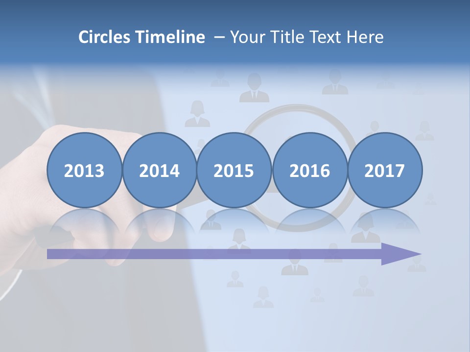 Professional Magnifying Glass Crowdsourcing PowerPoint Template