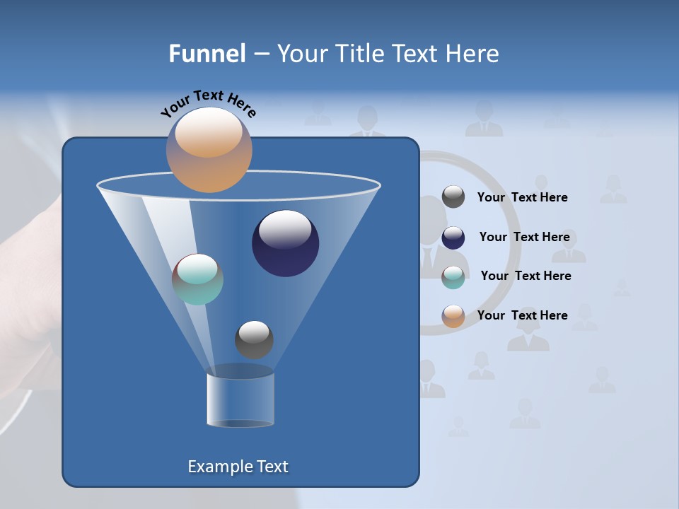 Professional Magnifying Glass Crowdsourcing PowerPoint Template