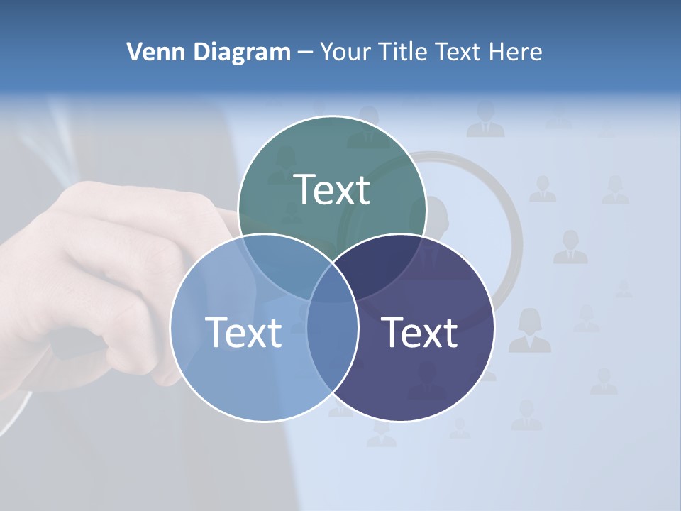 Professional Magnifying Glass Crowdsourcing PowerPoint Template