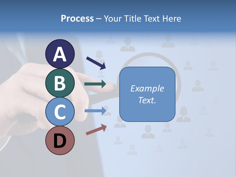 Professional Magnifying Glass Crowdsourcing PowerPoint Template