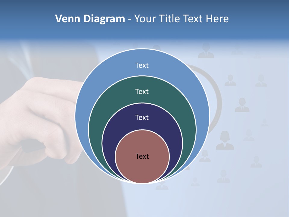 Professional Magnifying Glass Crowdsourcing PowerPoint Template