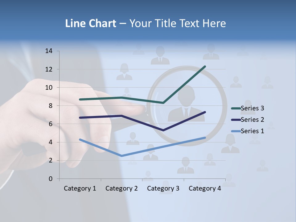 Professional Magnifying Glass Crowdsourcing PowerPoint Template