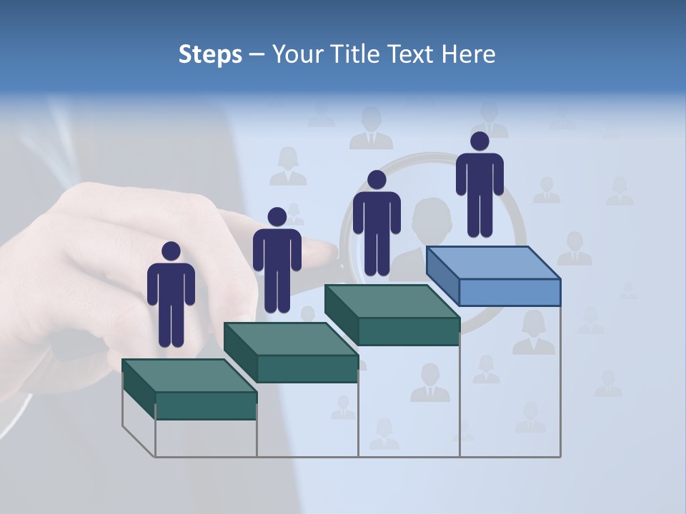 Professional Magnifying Glass Crowdsourcing PowerPoint Template