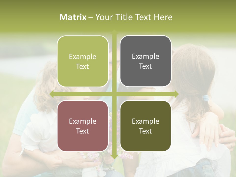 Cheerful Green Father PowerPoint Template