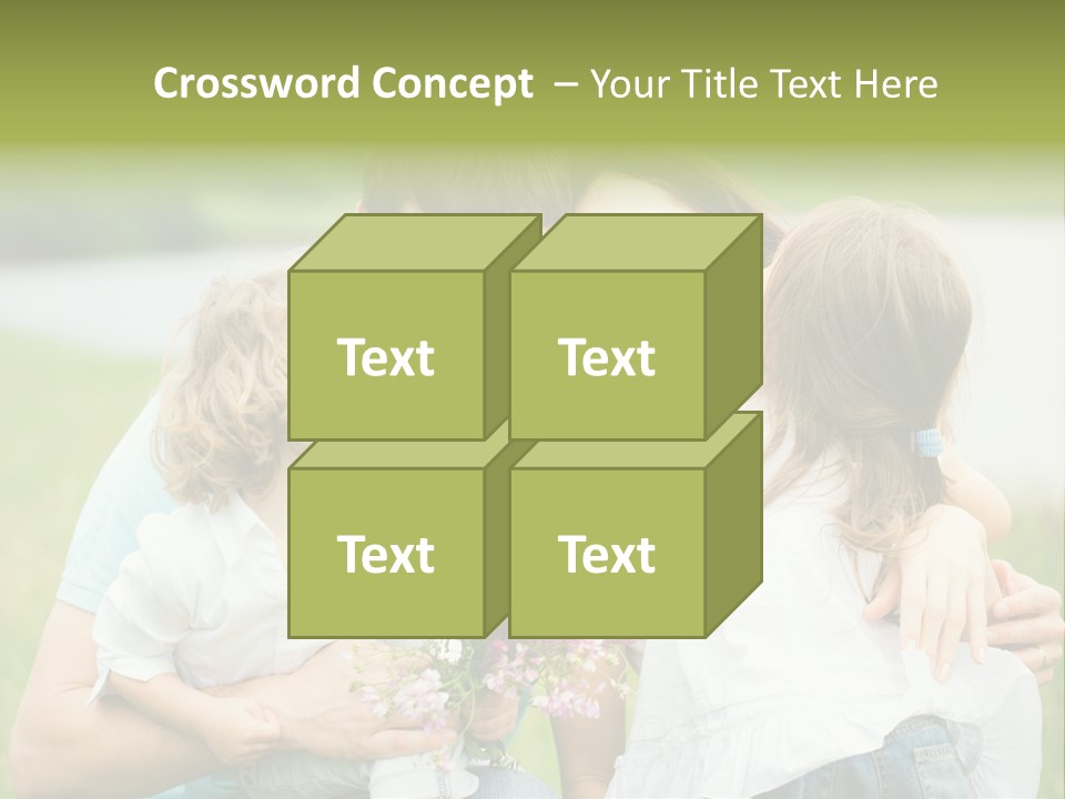 Cheerful Green Father PowerPoint Template