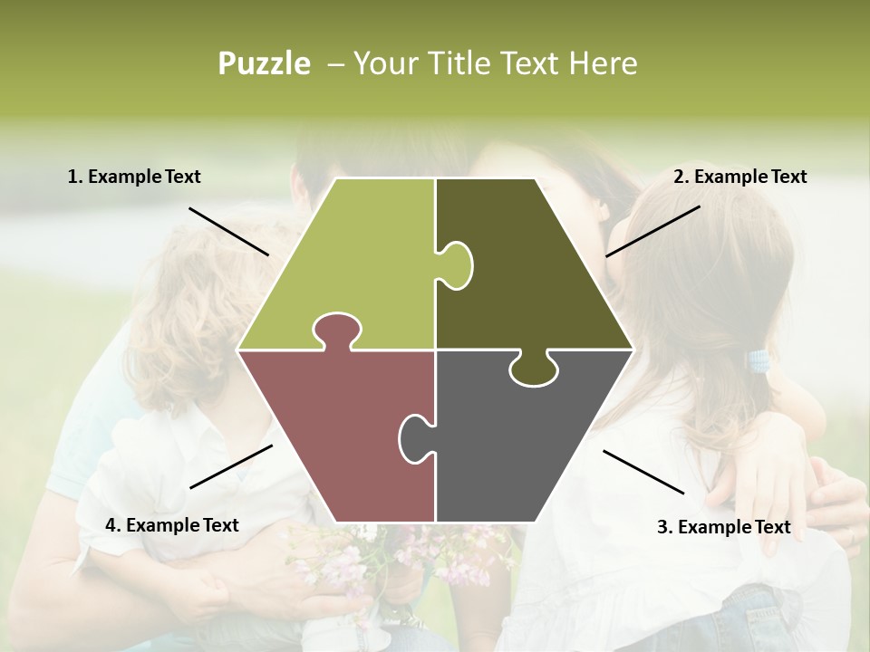 Cheerful Green Father PowerPoint Template