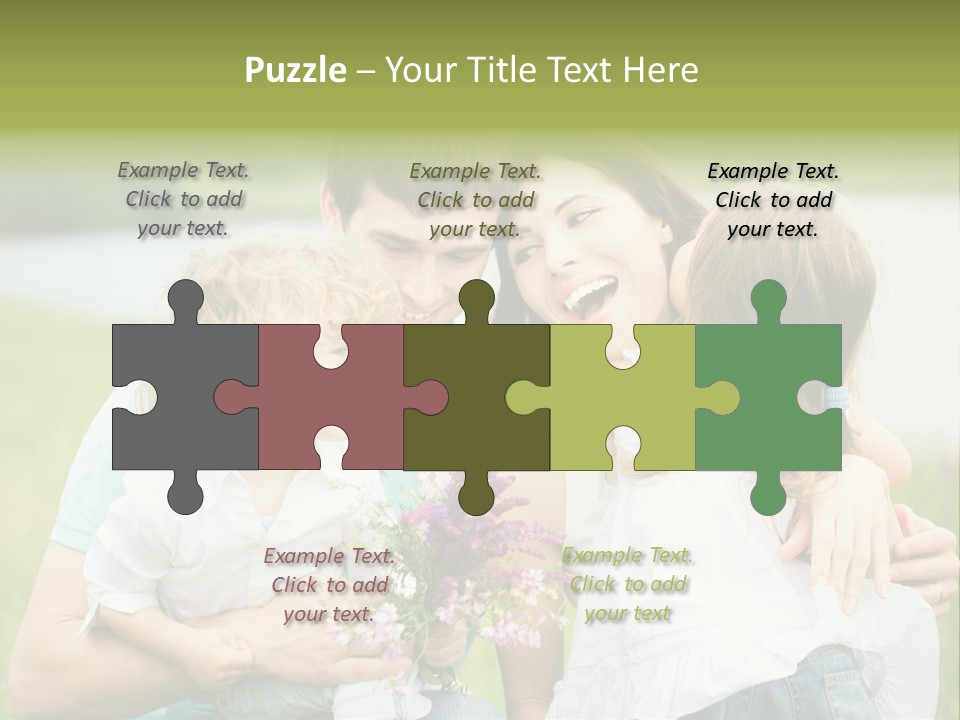 Cheerful Green Father PowerPoint Template