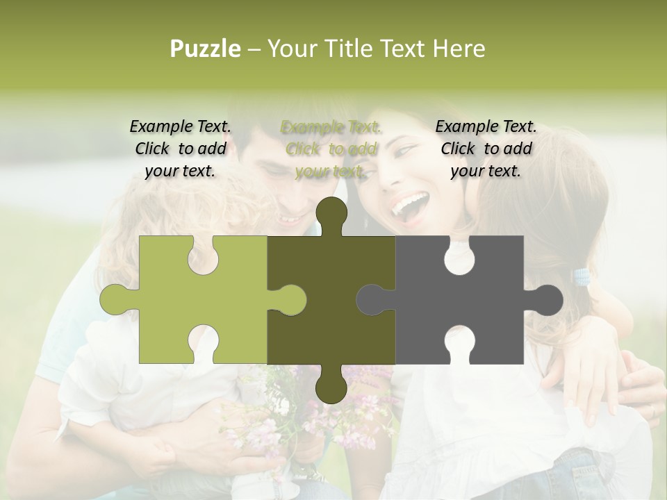 Cheerful Green Father PowerPoint Template
