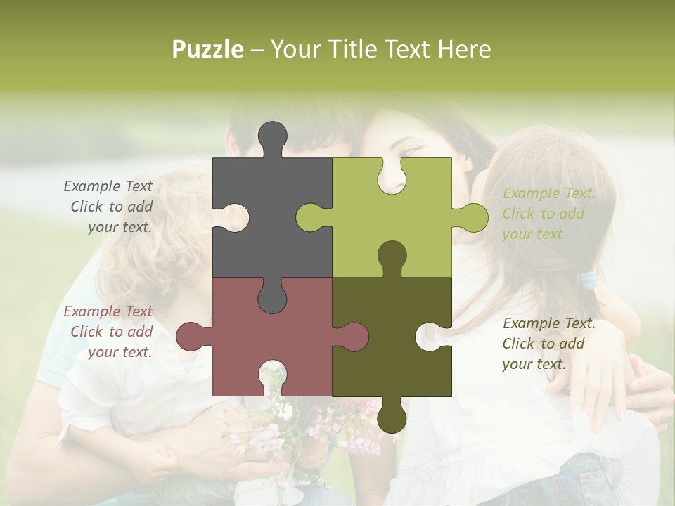 Cheerful Green Father PowerPoint Template
