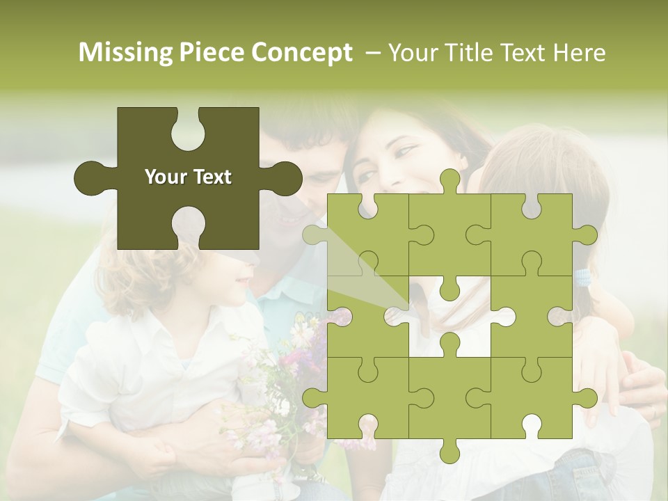 Cheerful Green Father PowerPoint Template