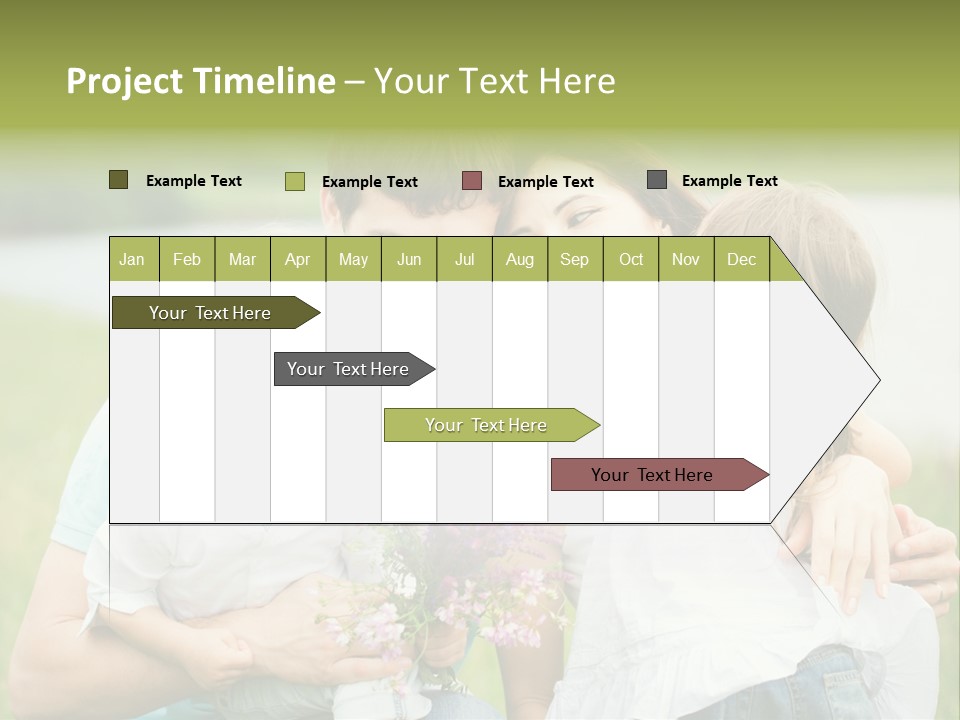 Cheerful Green Father PowerPoint Template