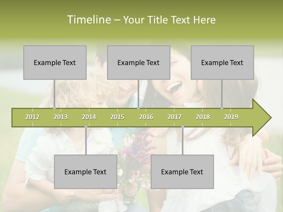 Cheerful Green Father PowerPoint Template