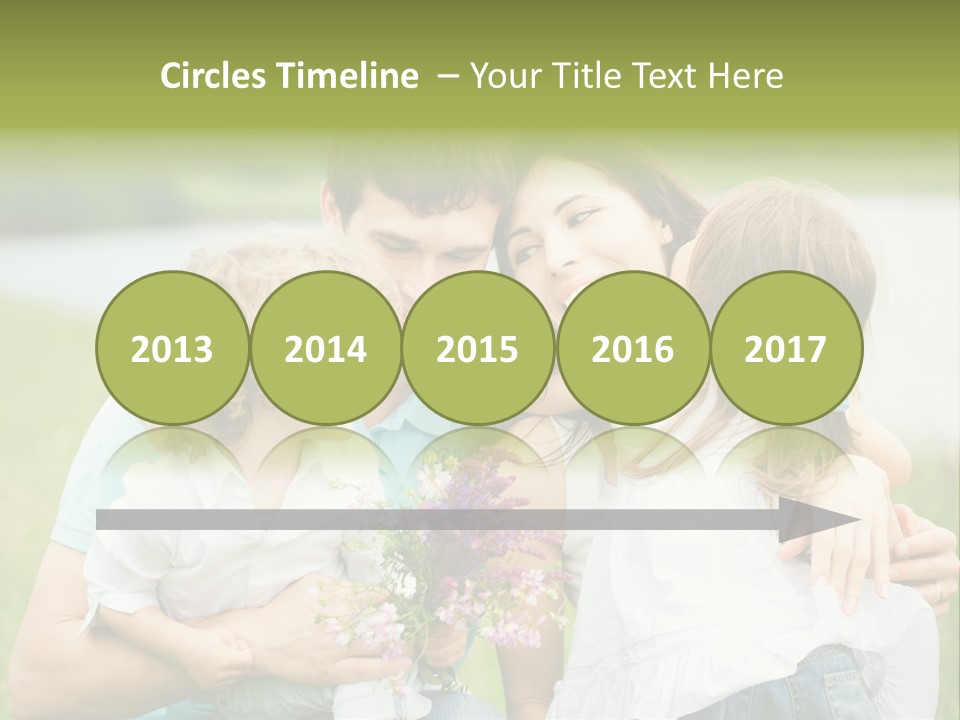 Cheerful Green Father PowerPoint Template