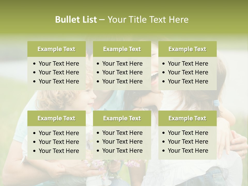 Cheerful Green Father PowerPoint Template