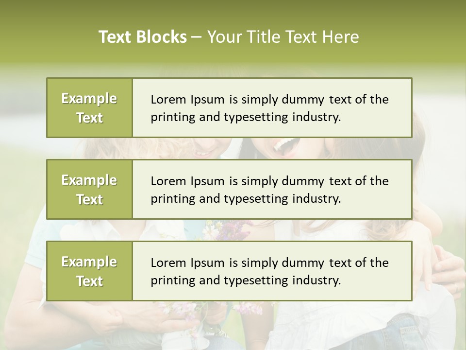 Cheerful Green Father PowerPoint Template