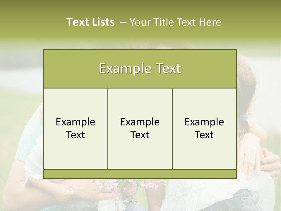 Cheerful Green Father PowerPoint Template