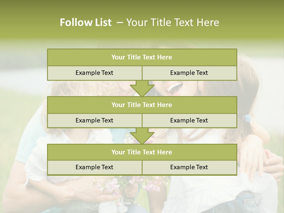 Cheerful Green Father PowerPoint Template