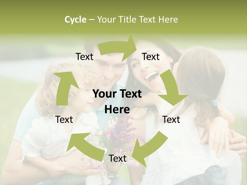 Cheerful Green Father PowerPoint Template