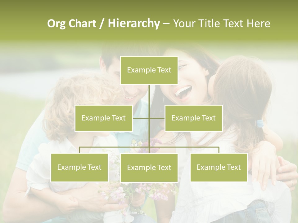 Cheerful Green Father PowerPoint Template