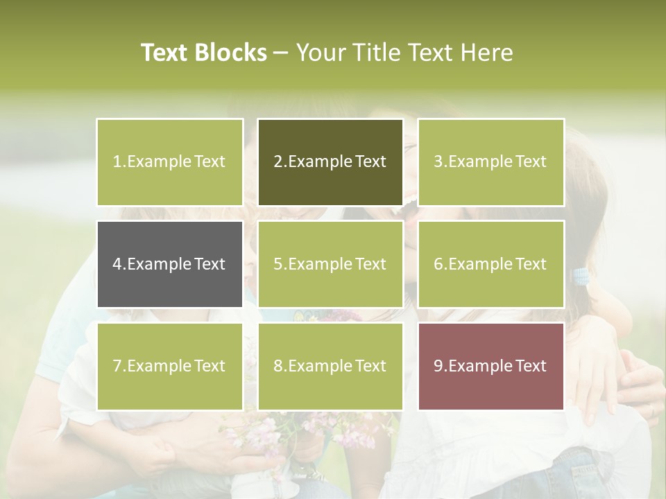 Cheerful Green Father PowerPoint Template