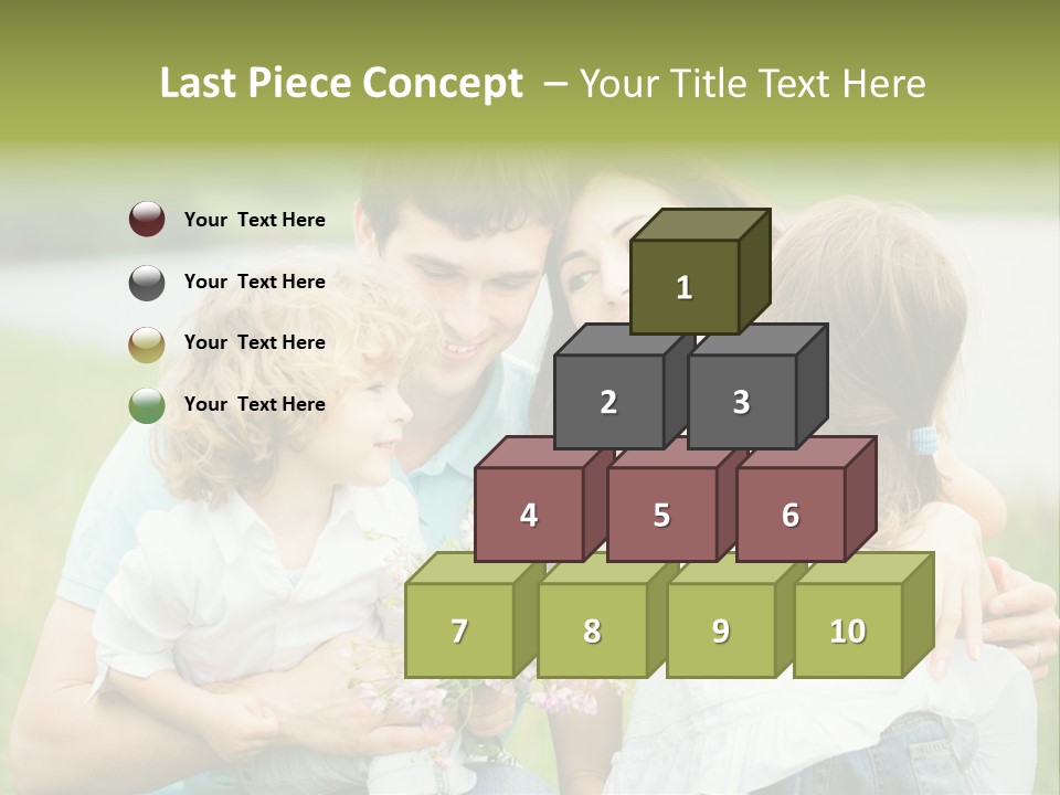 Cheerful Green Father PowerPoint Template