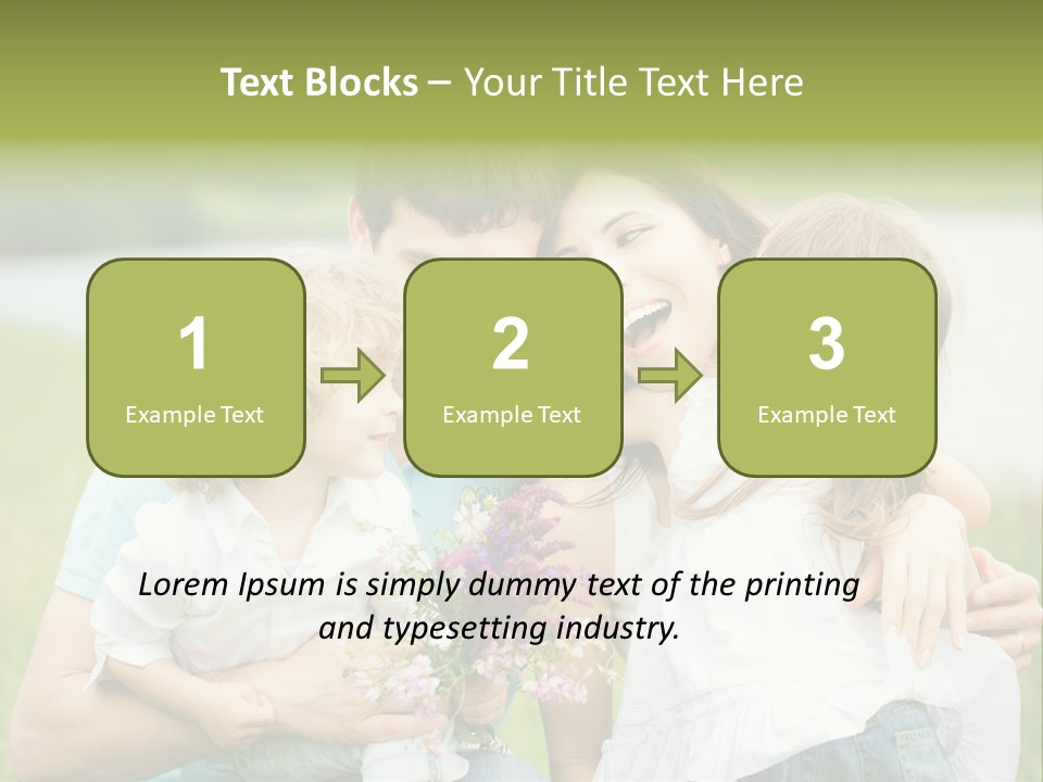 Cheerful Green Father PowerPoint Template