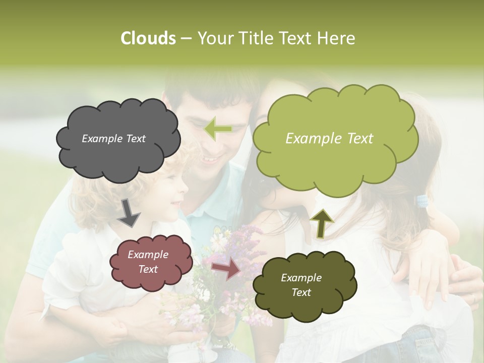Cheerful Green Father PowerPoint Template