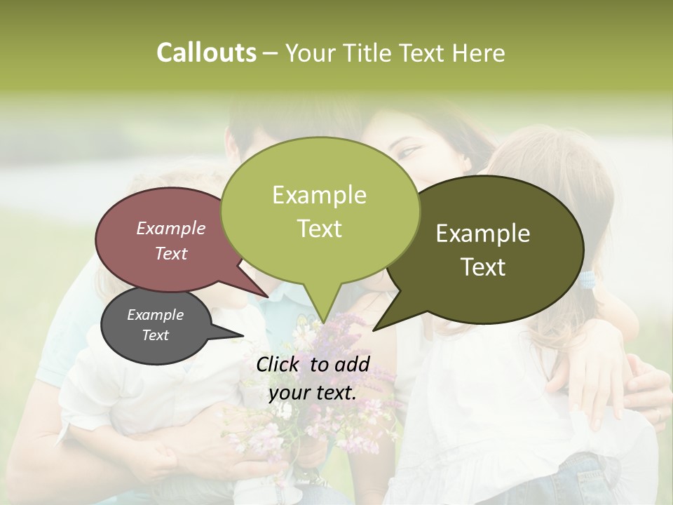 Cheerful Green Father PowerPoint Template