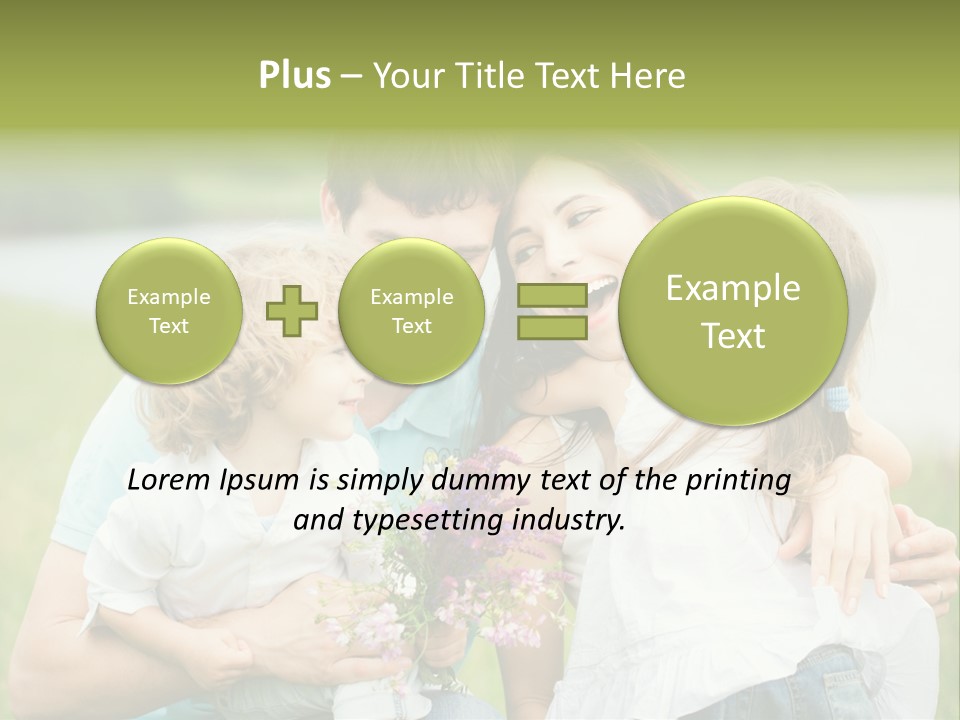 Cheerful Green Father PowerPoint Template