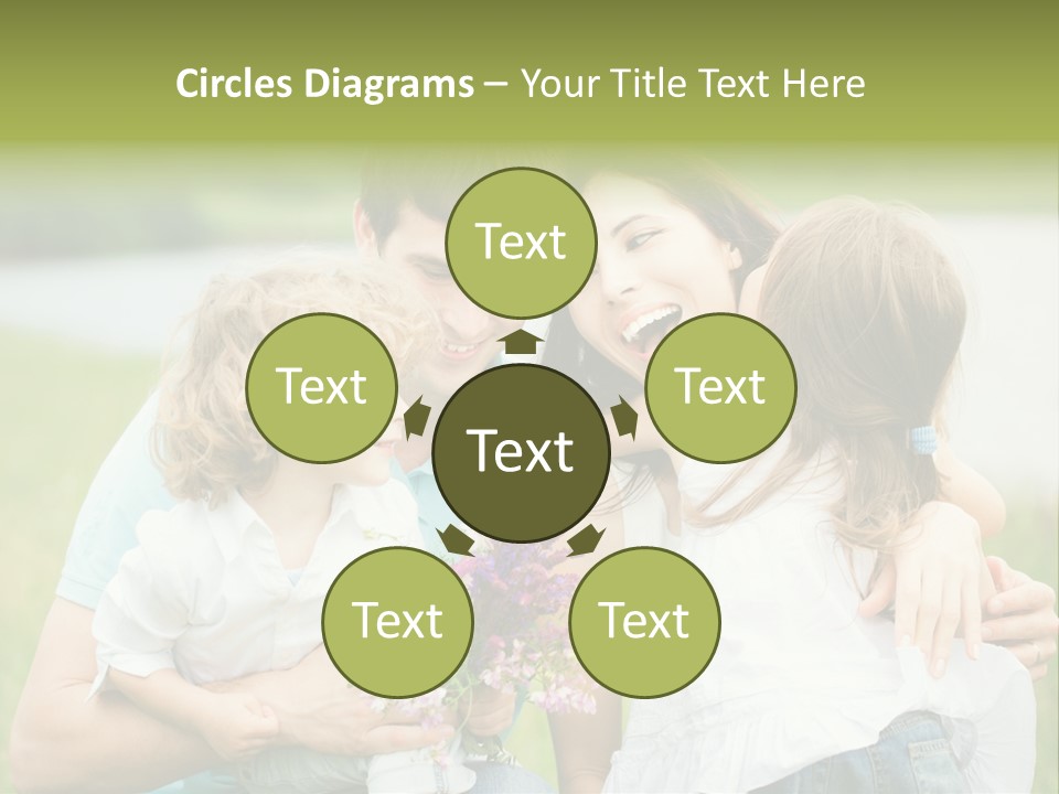 Cheerful Green Father PowerPoint Template