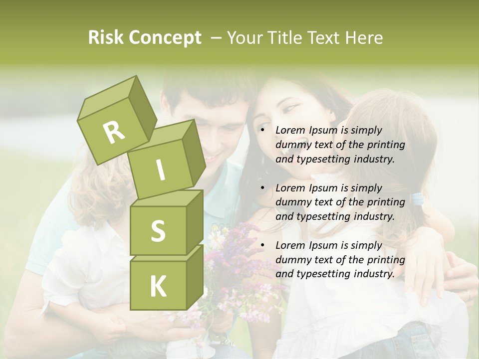 Cheerful Green Father PowerPoint Template