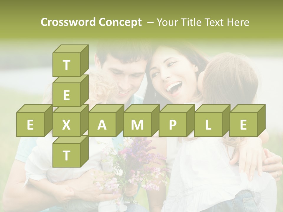 Cheerful Green Father PowerPoint Template